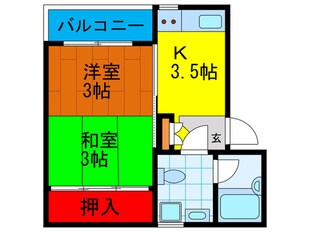 ピンクフラミンゴの物件間取画像